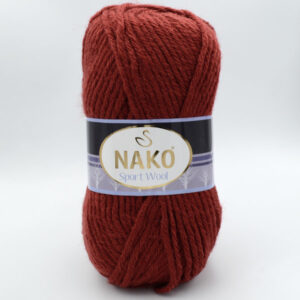 Пряжа Nako Sport Wool 4409 терракотовый