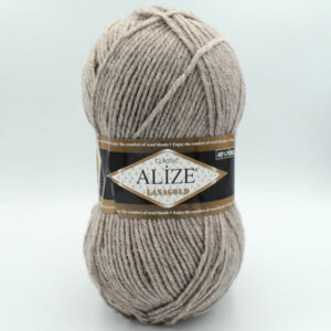 Пряжа Alize Lana Gold 207 сіро-бежевий