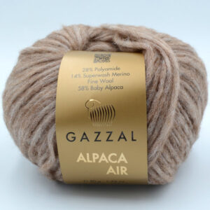 Пряжа Gazzal Alpaca Air 76 темный бежевый