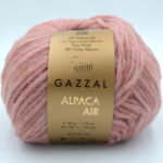 Пряжа Gazzal Alpaca Air 94 темна пудра