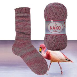 Пряжа Nako Boho 87729 Flamingo