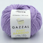 Пряжа Gazzal Baby Bamboo 95215 сиреневый