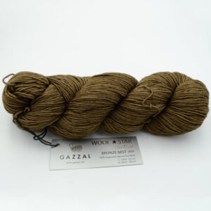 Пряжа Gazzal Wool Star Bronze Mist 3809 хакі