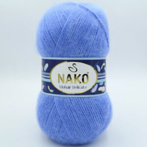 Пряжа Nako Mohair Delicate 6120 блакитний