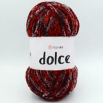 Пряжа YarnArt Dolce 805 червоно-бордовий меланж