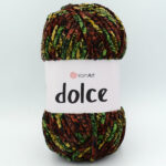 Пряжа YarnArt Dolce 809 бордово-зеленый меланж
