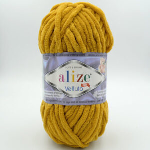 Пряжа Alize Velluto 02 гірчичний