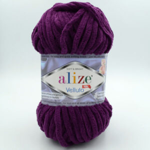 Пряжа Alize Velluto 111 фіолетовий
