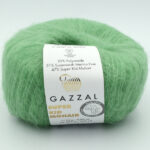 Пряжа Gazzal Super Kid Mohair 64427 м'ятно-зелений