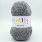 Пряжа LaVita Kristal 6001 сірий