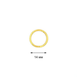 Кольцо соединительное 14 мм золото