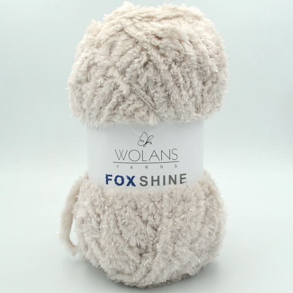 Wolans Fox Shine с люрексом 120-34 светло-бежевый