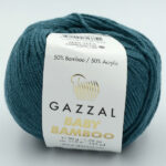 Пряжа Gazzal Baby Bamboo 95220 темно-зелений