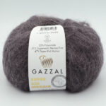 Пряжа Gazzal Super Kid Mohair 64432 темно-сірий