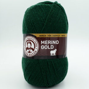 Пряжа Madame Tricote Merino Gold 088 темно-зеленый