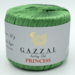 Пряжа Gazzal PRINCESS зеленый 3012