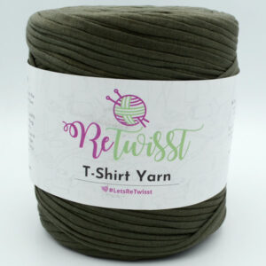 Трикотажная пряжа ReTwisst T-Shirt Yarn темный хаки