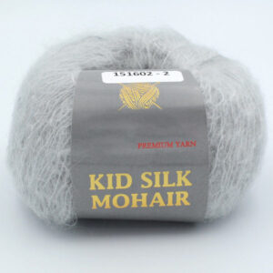 Пряжа Kid Silk Mohair 151602 серый