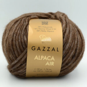 Пряжа Gazzal Alpaca Air 77 шоколад