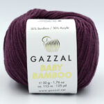 Пряжа Gazzal Baby Bamboo 95210 фиолетовый