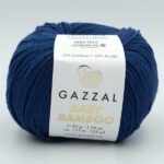 Пряжа Gazzal Baby Bamboo 95219 темно-синий