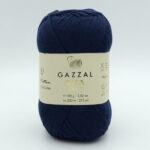 Пряжа Gazzal Giza Matte 5576 темно-синій