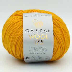 Пряжа Gazzal Wool 175 гірчичний 313