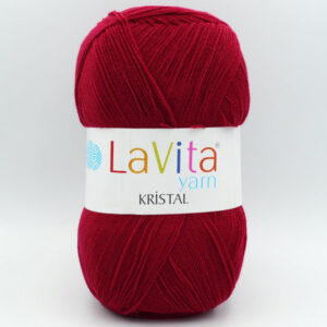 Пряжа LaVita Kristal 3019 темно-червоний