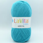 Пряжа LaVita Kristal 5051 блакитна бірюза