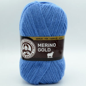 Пряжа Madame Tricote Merino Gold 015 сине-голубой