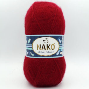 Пряжа Nako Mohair Delicate 6109 (3641) темно-червоний
