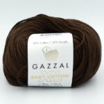 Пряжа Gazzal Baby Cotton XL шоколад 3436XL