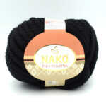 Пряжа Nako Pure Wool Plus 217 чорний