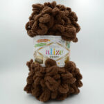 Пряжа Alize Puffy 493 коричневий