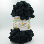 Пряжа Alize Puffy 770 чорний