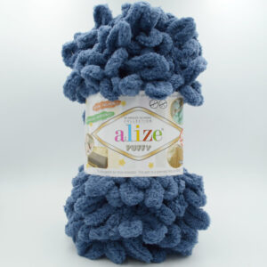 Пряжа Alize Puffy 900 темний джинс