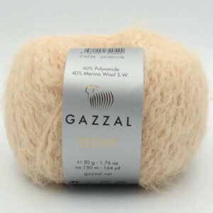 Пряжа Gazzal Teddy 6534 бежевий
