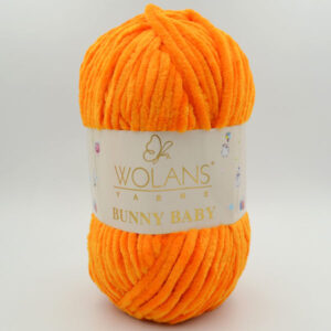 Пряжа Wolans Bunny Baby 100-67 яскраво-помаранчевий