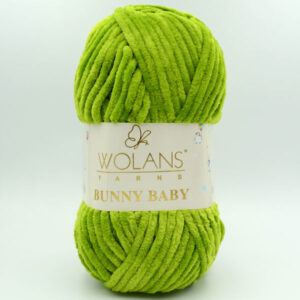 Пряжа Wolans Bunny Baby 100-69 яскраво-зелений