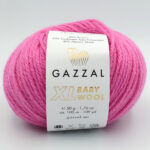 Пряжа Gazzal Baby Wool XL рожевий 831XL