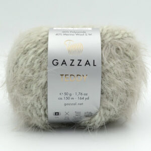 Пряжа Gazzal Teddy 6535 м’ятно-сірий