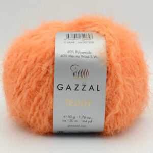 Пряжа Gazzal Teddy 6544 помаранчевий