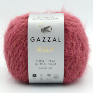Пряжа Gazzal Teddy 6549 світло-буряковий
