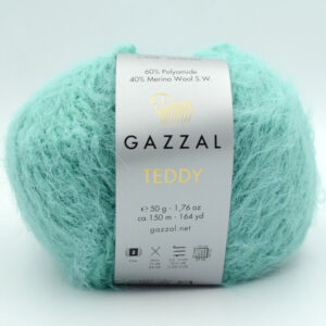 Пряжа Gazzal Teddy 6558 бірюзовий