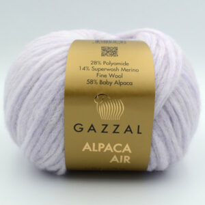 Пряжа Gazzal Alpaca Air 88 блідо-бузковий