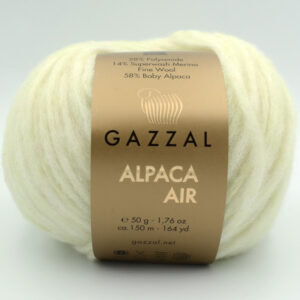 Пряжа Gazzal Alpaca Air 91 блідо-салатовий