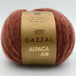 Пряжа Gazzal Alpaca Air 95 красно-коричневый
