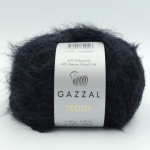 Пряжа Gazzal Teddy 6531 чорний