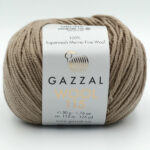 Пряжа Gazzal Wool 115 бежевий 3303