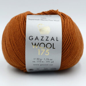 Пряжа Gazzal Wool 175 теракотовий 315